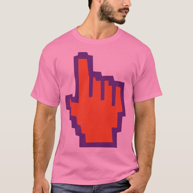 hand pointer pointer mano inform geek T-Shirt (Front)
