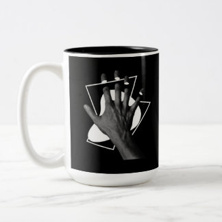 Hand Pose Minimalist Two-Tone Coffee Mug