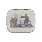Hand Powered Sewing Machine Candy Tin (Top)