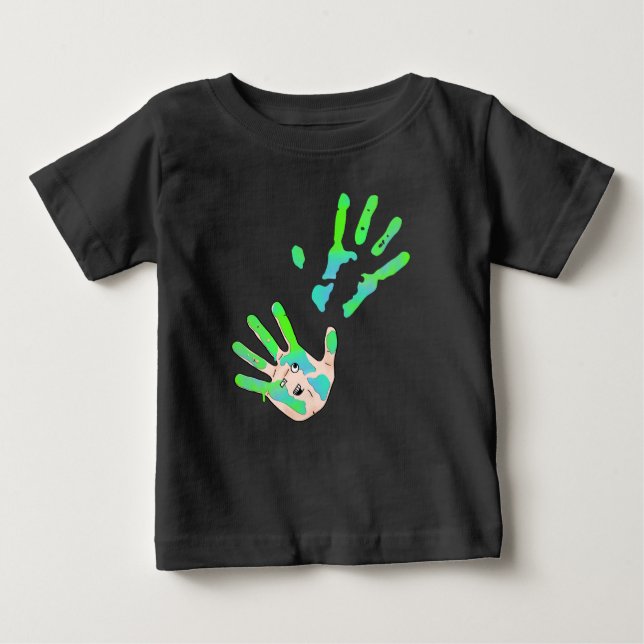 Hand Print Baby T-Shirt (Front)