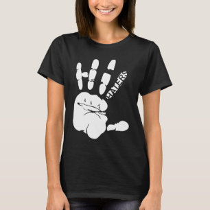 Hand print hand with the word Hater as a tattoo T-Shirt