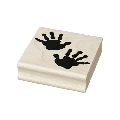 Hand Prints Rubber Stamp