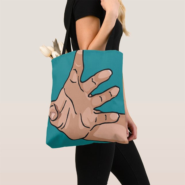 Hand Reaching Tote Bag (Creator Uploaded)