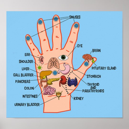 Hand Reflexology Chart Pictures