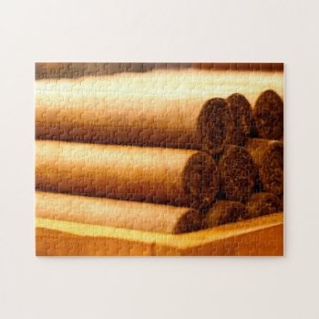 Hand Rolled Cigars From La Romana Dr. Jigsaw Puzzle by Scotts_Barn at Zazzle