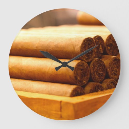 Hand Rolled Cigars from La Romana DR Large Clock