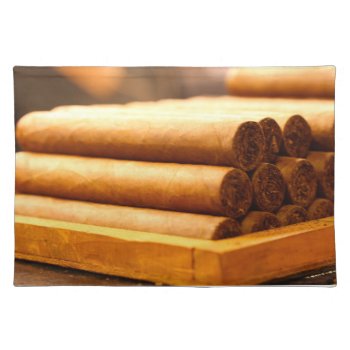 Hand Rolled Cigars From La Romana Dr. Placemat by Scotts_Barn at Zazzle