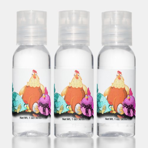 Hand Sanitizer Funny Chickens Waiting Egg To Hatch
