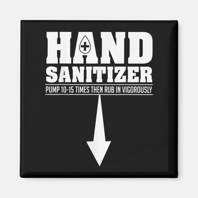 Hand Sanitizer Funny Sarcastic Adult Humor Dirty J Magnet (Front)