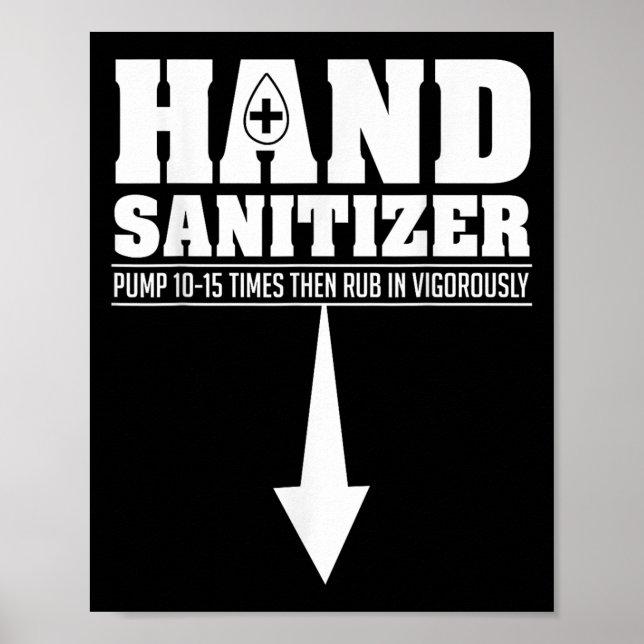 Hand Sanitizer Funny Sarcastic Adult Humor Dirty J Poster (Front)
