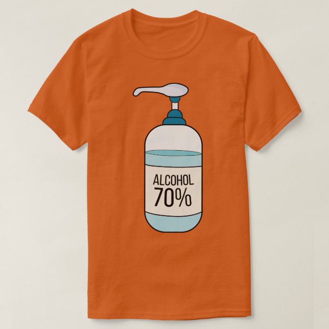 Hand Sanitizer Gel with 70 Alcohol T-Shirt (Design Front)