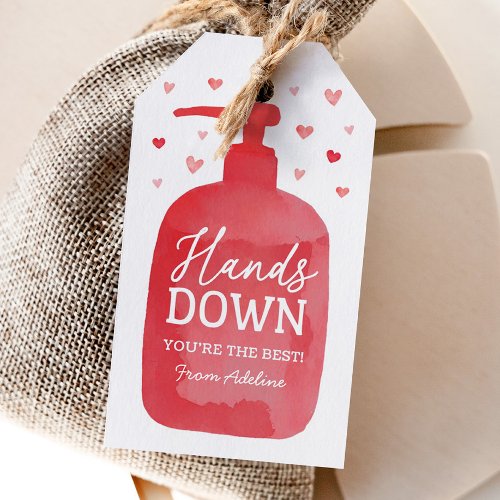 Hand Sanitizer Soap Kids Valentines Day Gift Tags