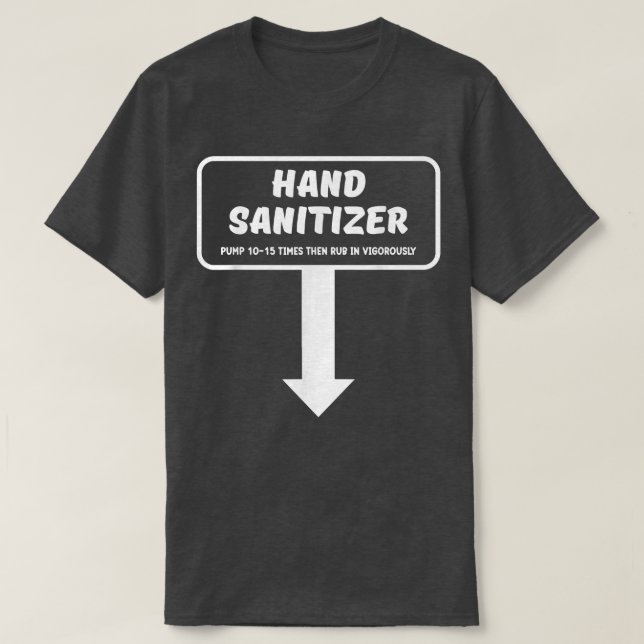 Hand SanitizerFunny Adult Humor Christmas Naughty T-Shirt (Design Front)