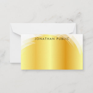 Hand Script Monogram Elegant Faux Gold Template