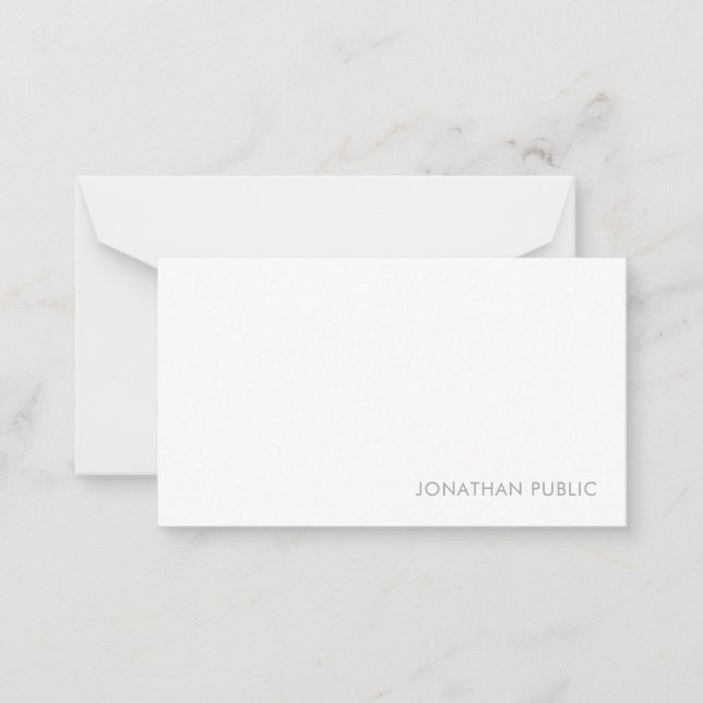 Hand Script Monogram Elegant Simple Template (Front)