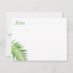 Hand Script Palm Leaves Template Floral Flat