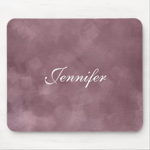 Hand Script Rose Gold Color Trendy Modern Template Mouse Pad