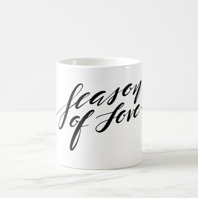 hand script season of love Mug (Center)