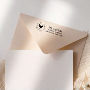Hand Scripted Cute Chicken Self-inking Stamp