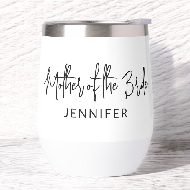  Hand Scripted Mother of the Bride Script Thermal Wine Tumbler (Creator Uploaded)