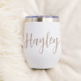 Hand Scripted Name Bachelorette Bridal Party Thermal Wine Tumbler