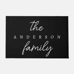 Hand Scripted Personalized Family Name Doormat