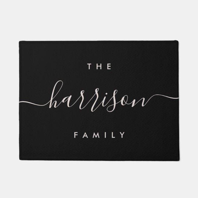 Hand Scripted | Personalized Family Name Doormat