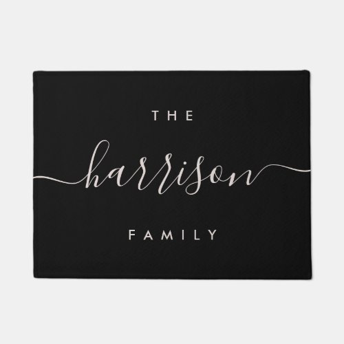 Hand Scripted | Personalized Family Name Doormat Hand Scripted Personalized Family Name Doormat