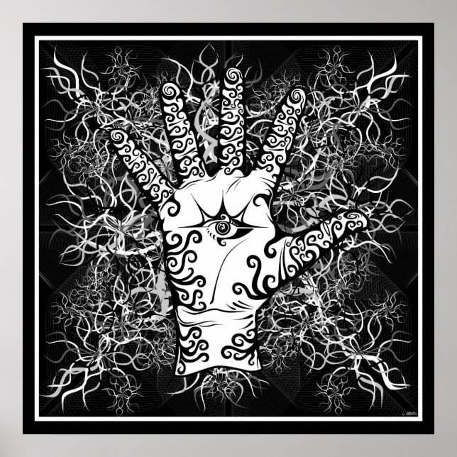 hand/sensation/electricity - Poster (Front)