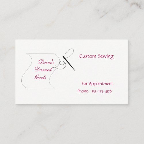 Hand Sewn Business Card