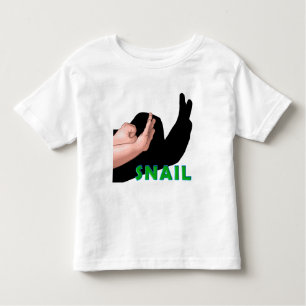 HAND SHADOW SNAIL TODDLER T-SHIRT