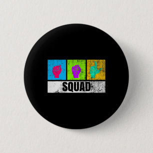 Hand Sign Language For Deaf Pride And Deaf Awarene Button