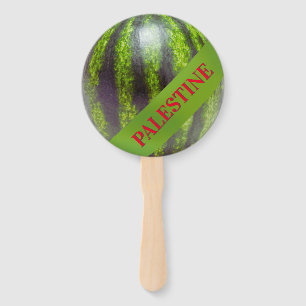 Hand sign Palestine watermelon peace support gaza Fan