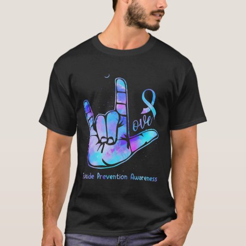 Hand Sign Suicide Prevention Awareness Week Septem T_Shirt