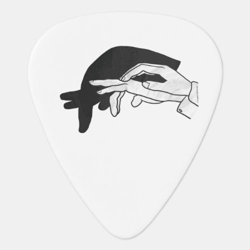 Hand Silhouette Anteater Guitar Pick