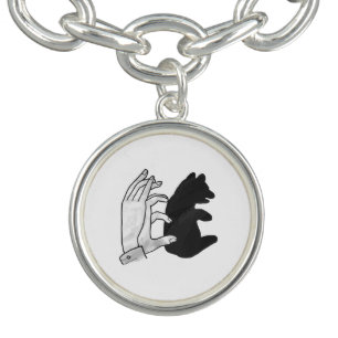 Hand Silhouette Bear Cub Bracelet