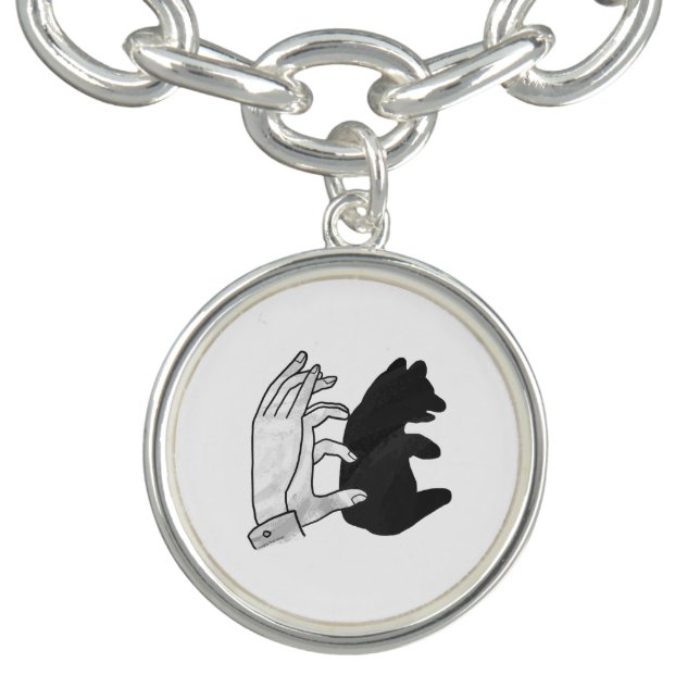 Hand Silhouette Bear Cub Bracelet (Design)