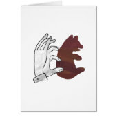 Hand Silhouette Bear Cub Brown (Front)