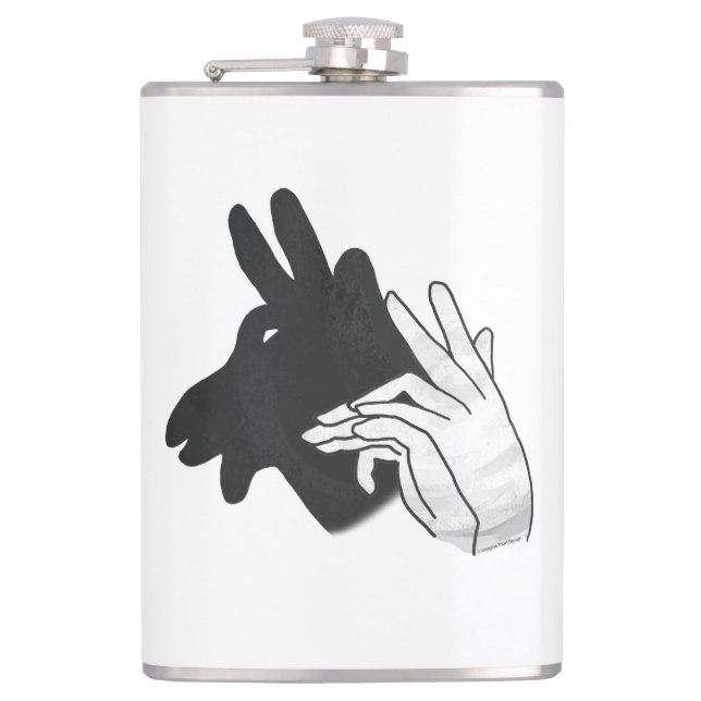 Hand Silhouette Billy Goat Flask (Front)