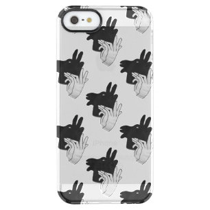 Hand Silhouette Billy Goat Gray Clear iPhone SE/5/5s Case
