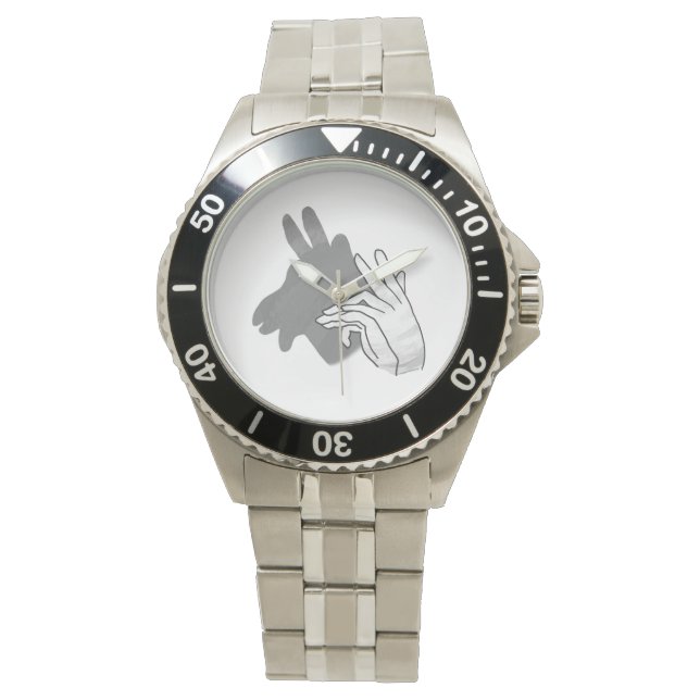 Hand Silhouette Billy Goat Gray Watch (Front)