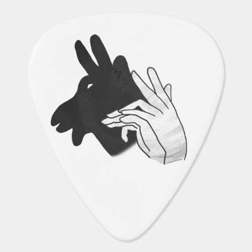 Hand Silhouette Billy Goat Guitar Pick
