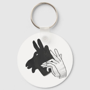 Hand Silhouette Billy Goat Keychain