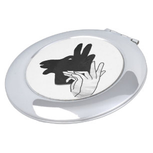 Hand Silhouette Billy Goat Makeup Mirror