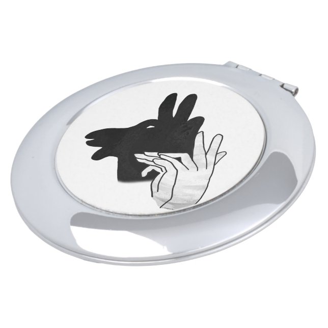 Hand Silhouette Billy Goat Makeup Mirror (Turned)