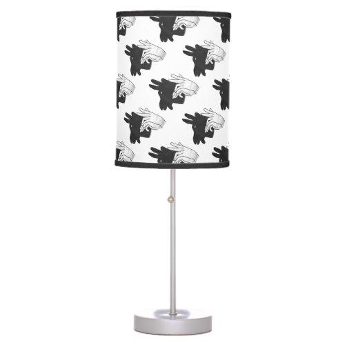 Hand Silhouette Billy Goat Table Lamp