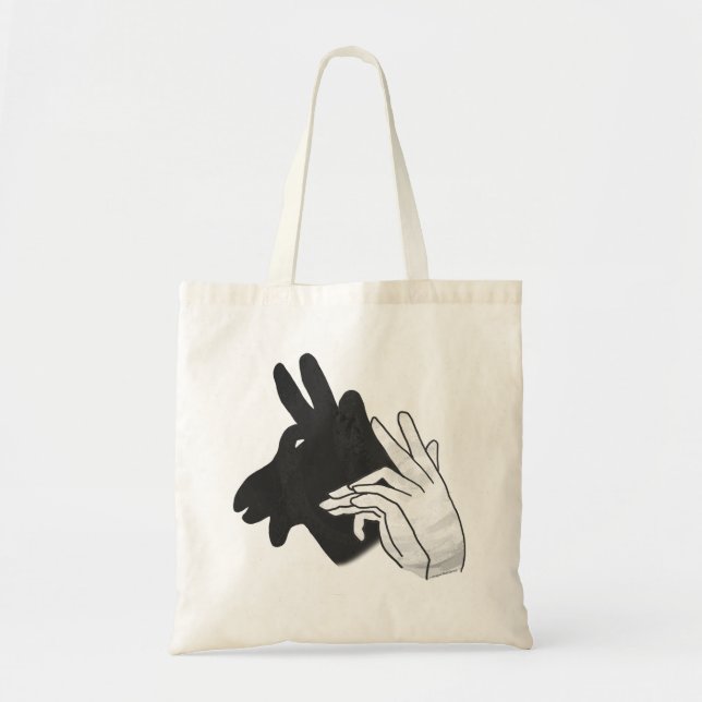 Hand Silhouette Billy Goat Tote Bag (Front)