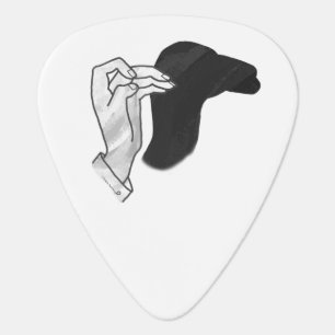 Hand Silhouette Camel Guitar Pick