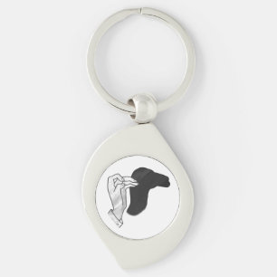Hand Silhouette Camel Keychain