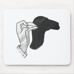 Hand Silhouette Camel Mouse Pad